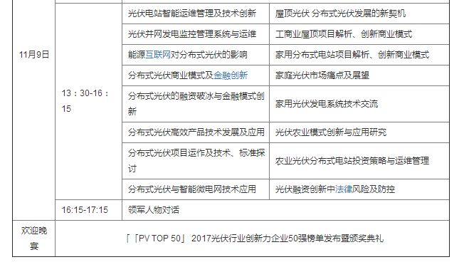2017 PVIC 光伏創新大會